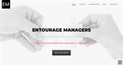 Desktop Screenshot of entouragemanagers.com