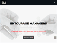 Tablet Screenshot of entouragemanagers.com